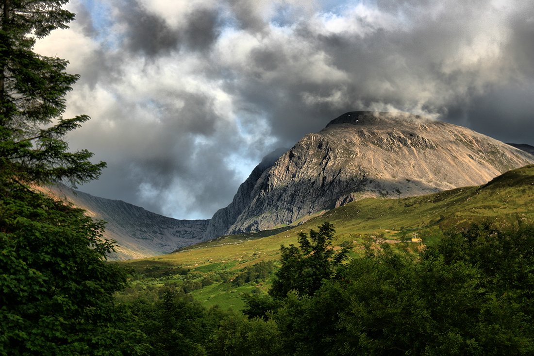 Ben Nevis crowned with clouds